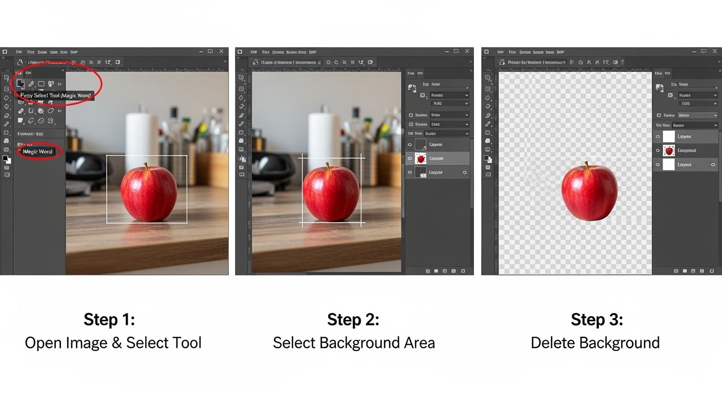 Delete background in gimp image 2