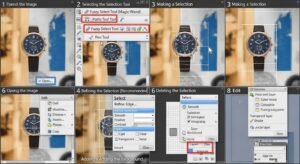 Delete background in gimp image