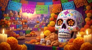 Dia de los muertos background image 4