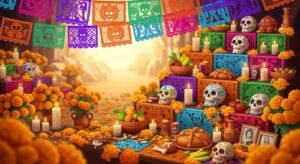 Dia de muertos background image 2