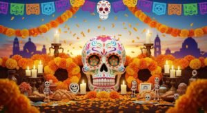 Dia de muertos background image 3