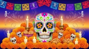 Dia de muertos background image 4