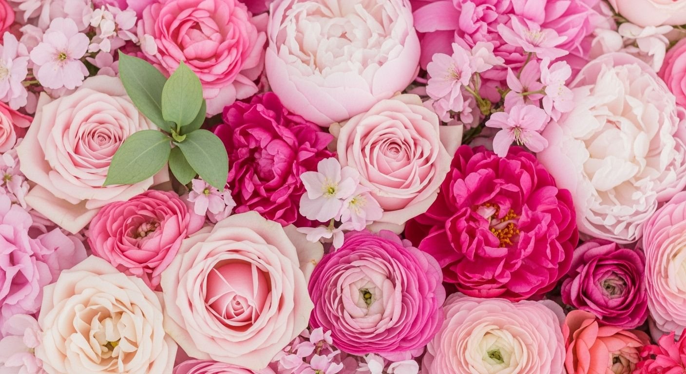 Floral background pink image 3