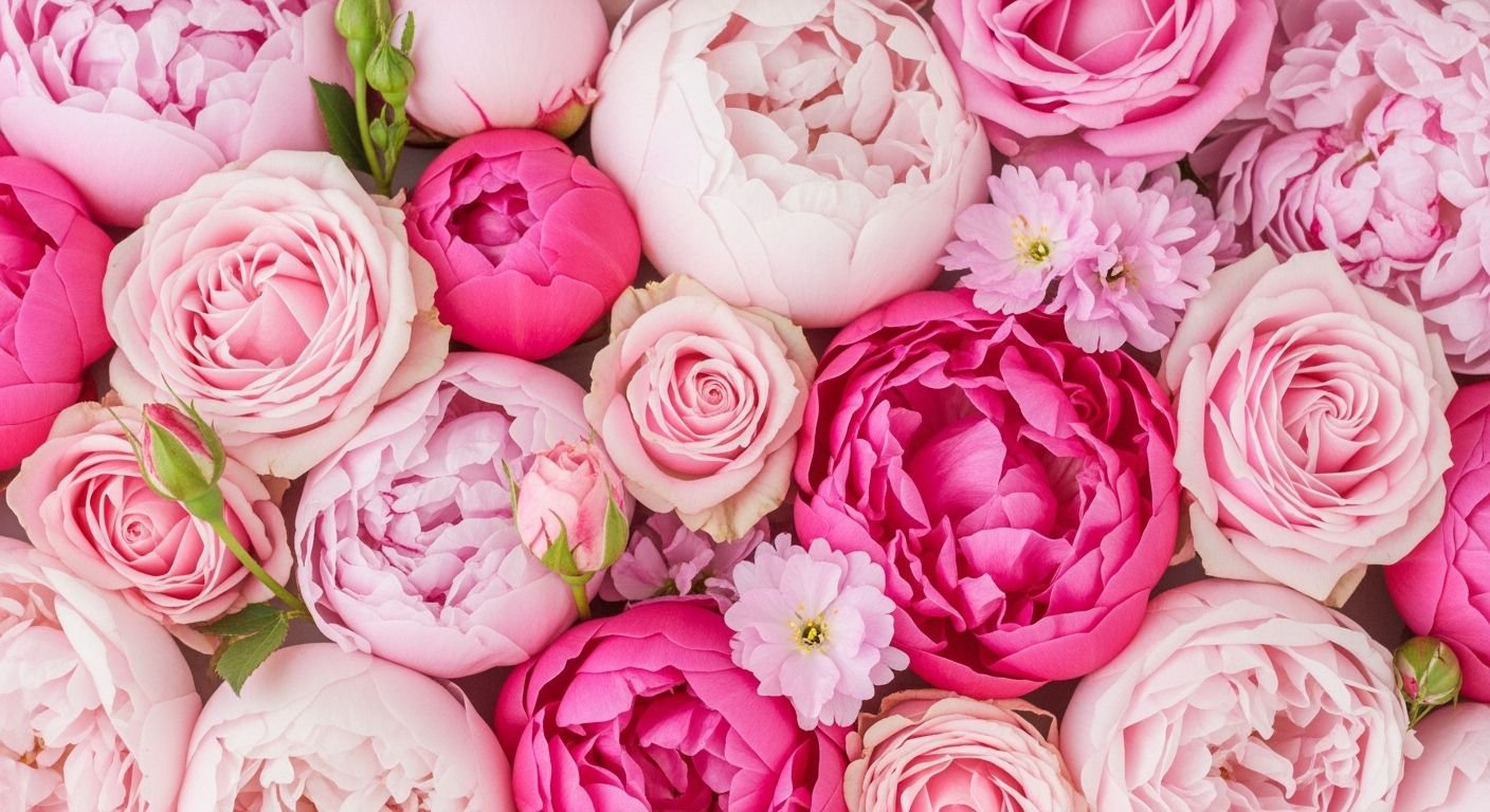 Floral background pink image 4