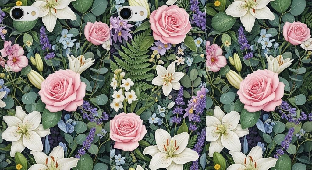 Floral iphone background image