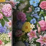 Floral iphone background image 4