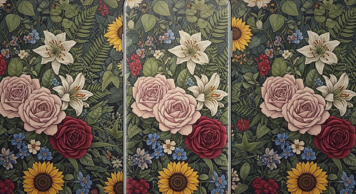 Floral phone background image 3
