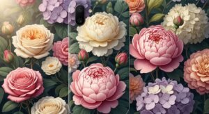 Floral phone background image