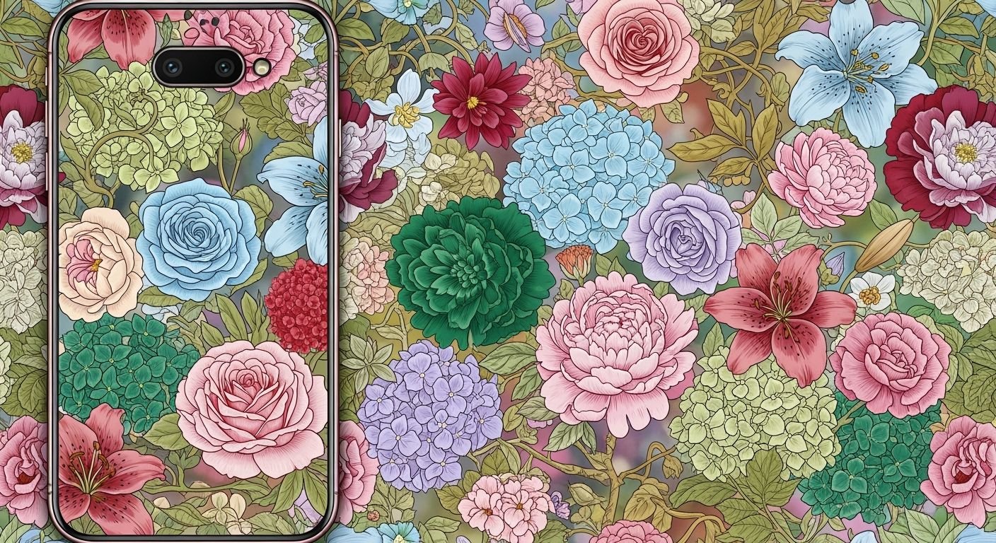 Floral phone background image 4