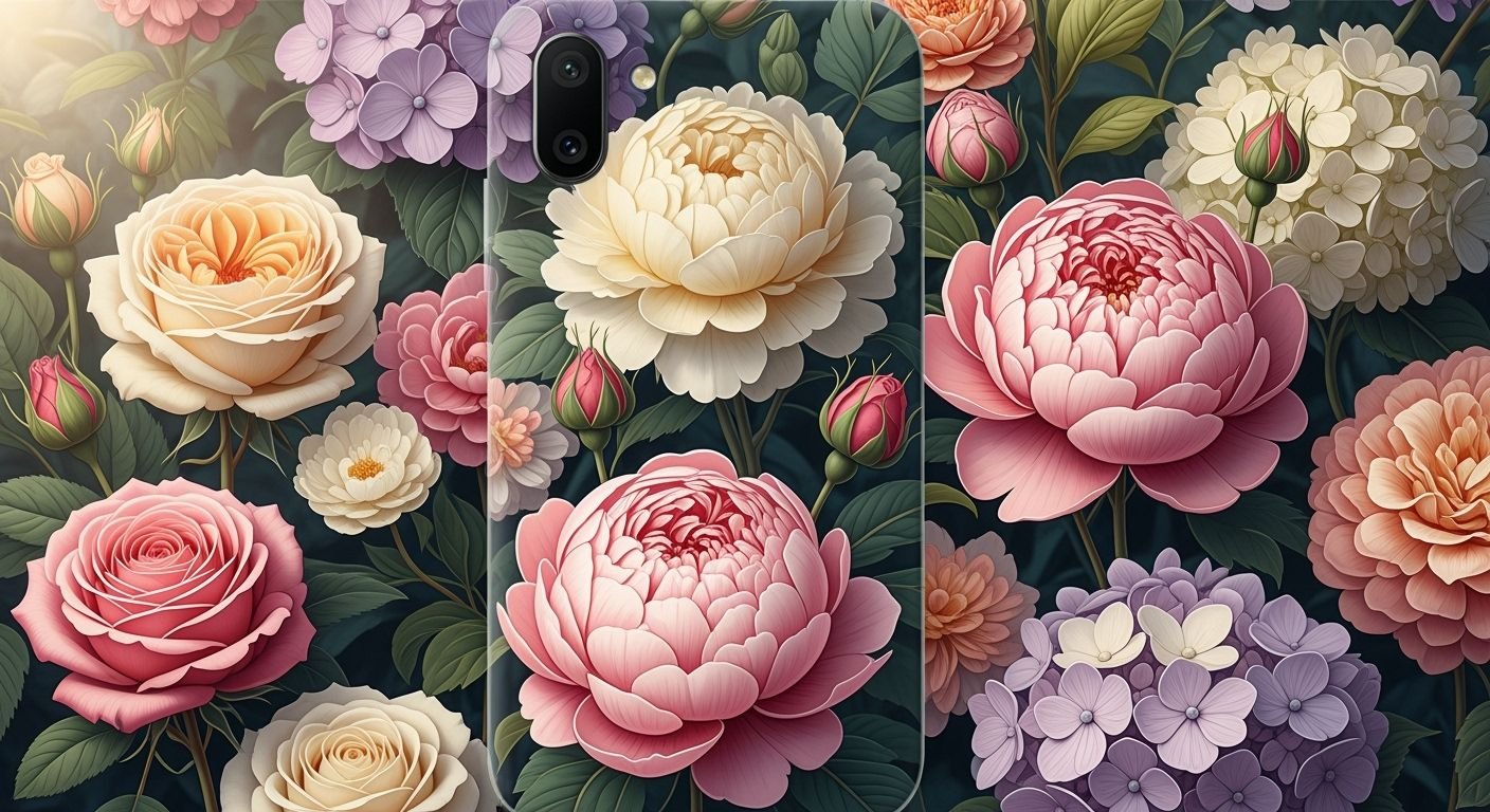 Floral phone background image