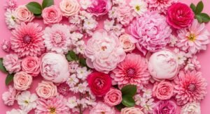 Flower background pink image 2