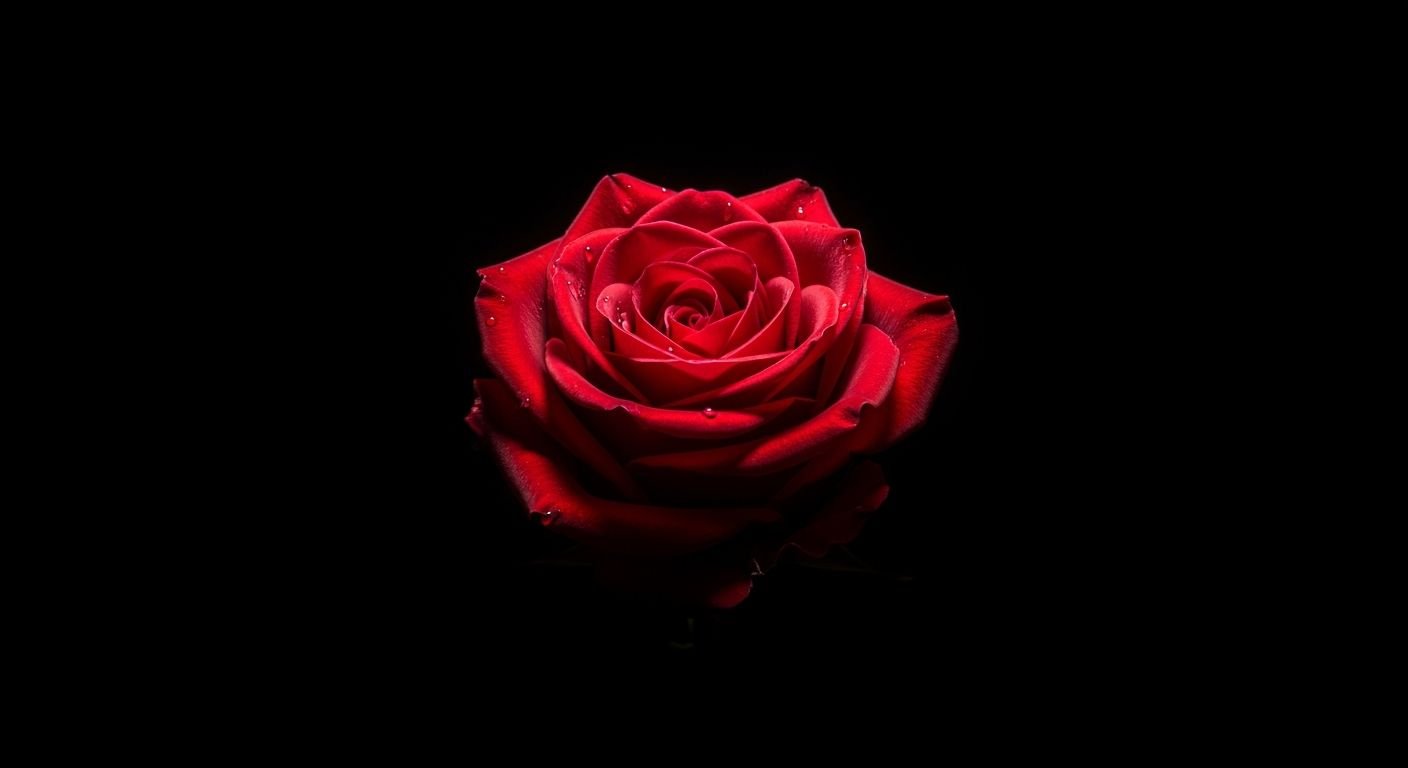 Flower black background image