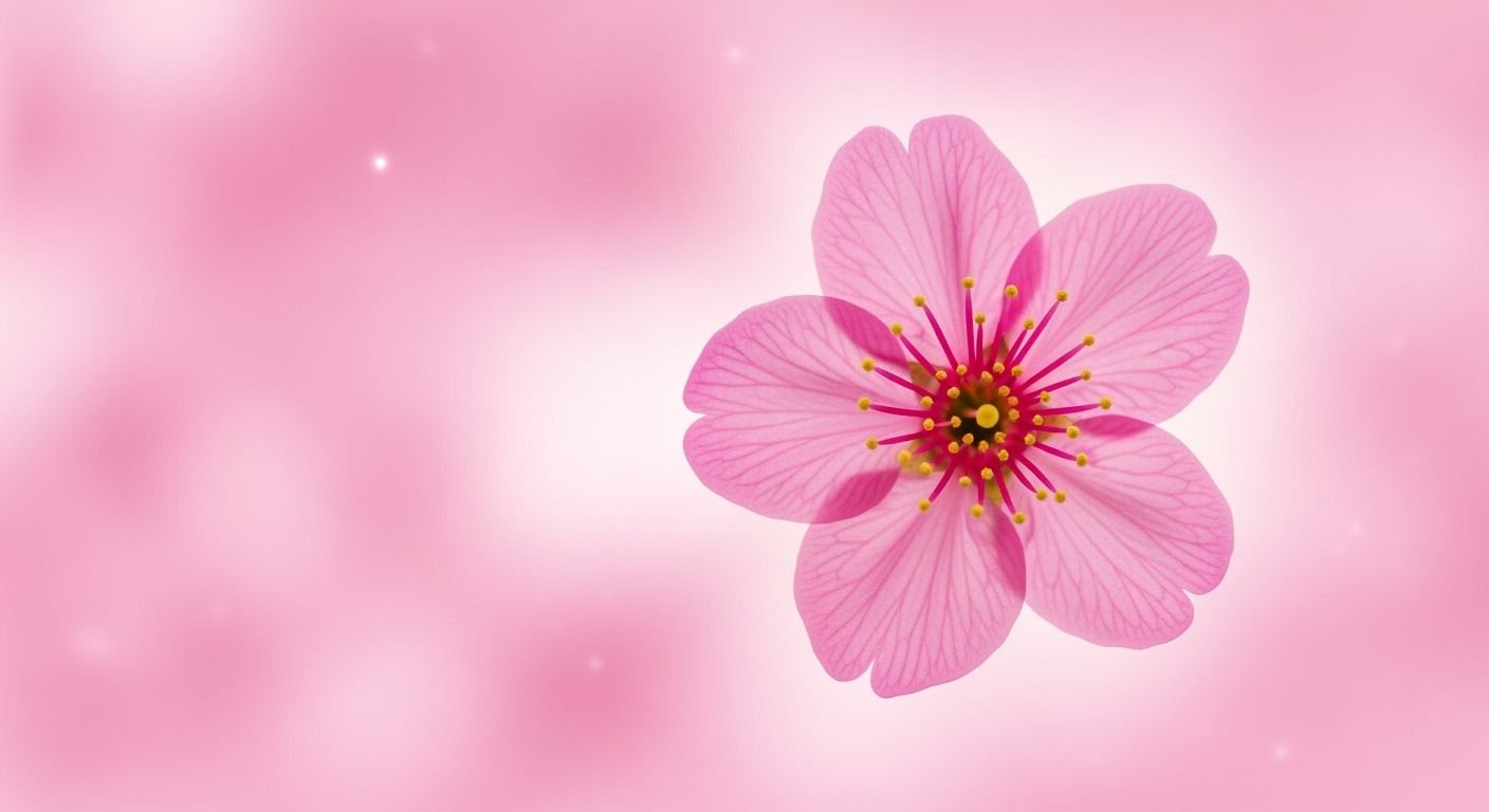 Flower with pink background image 2