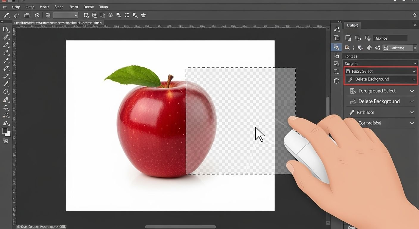 Gimp delete background image 3