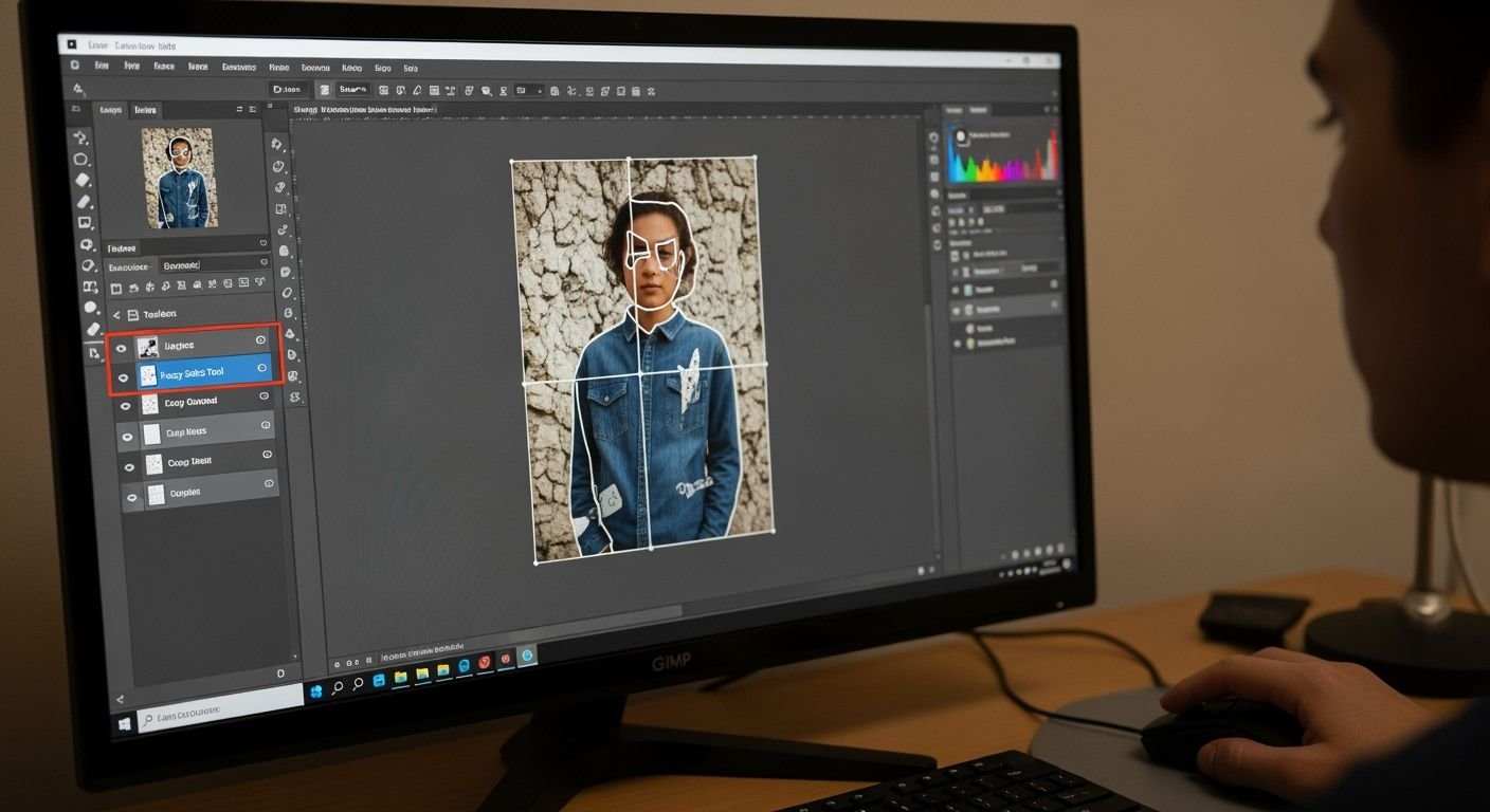 Gimp delete background image