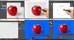 Gimp remove background image