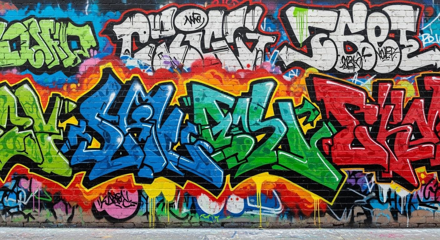 Graffiti art background image 2