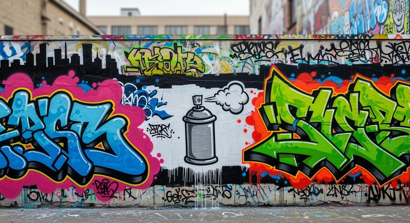Graffiti art background image 3
