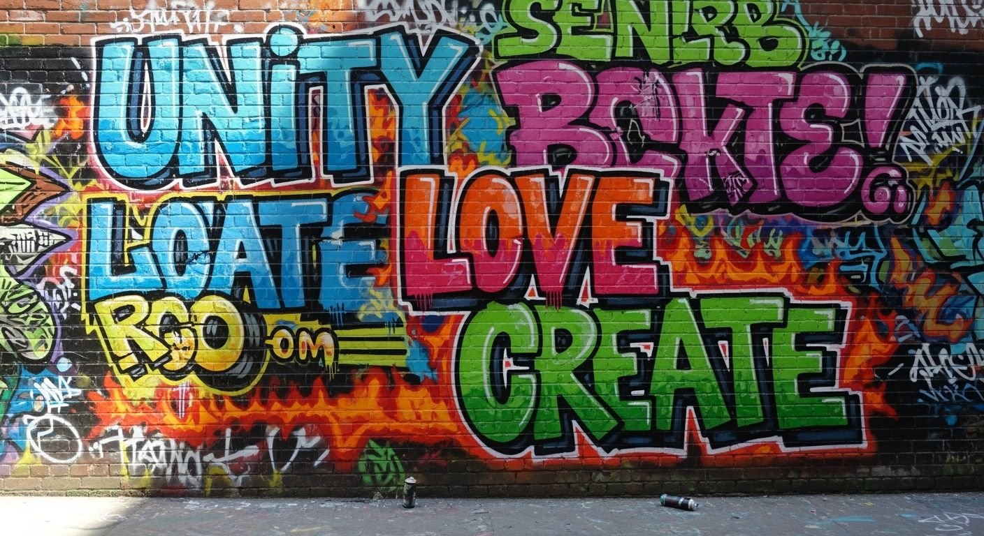 Graffiti art background image 4