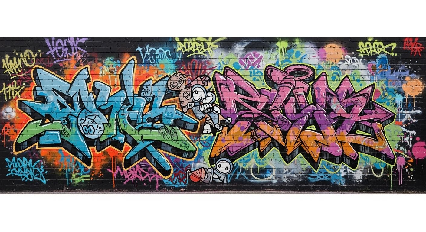 Graffiti art background image