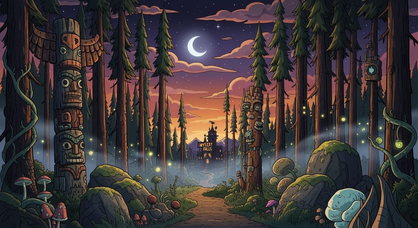 Gravity falls background image 11