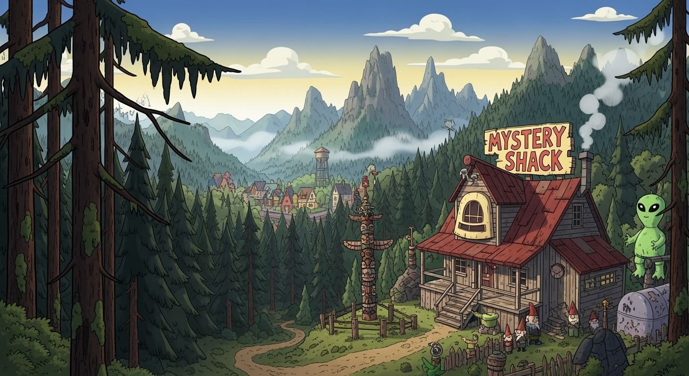 Gravity falls background image