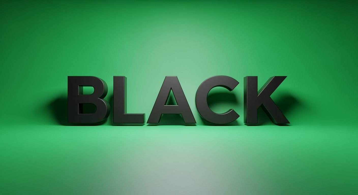 Green background black image 2