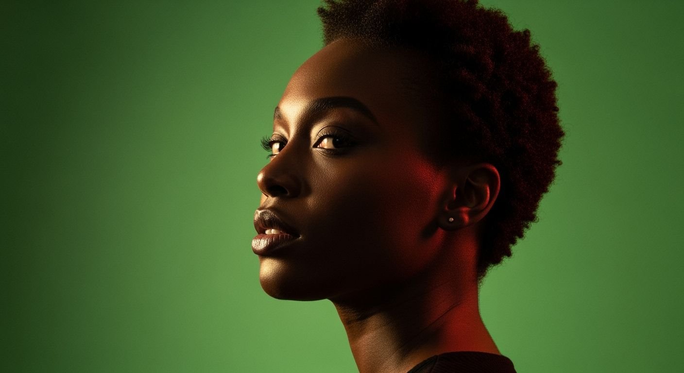 Green background black image 3