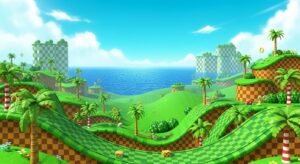 Green hill zone background image 2