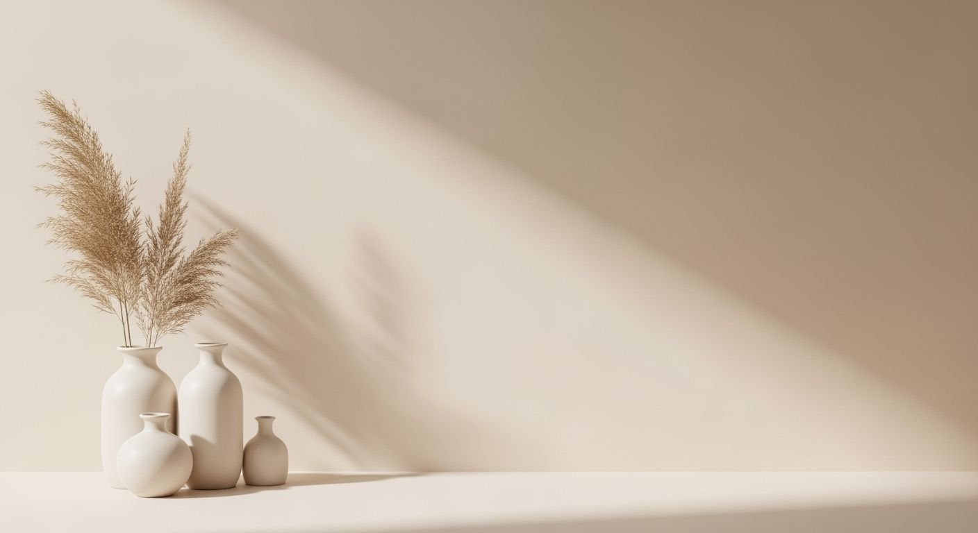 Group of vases sitting on top 2