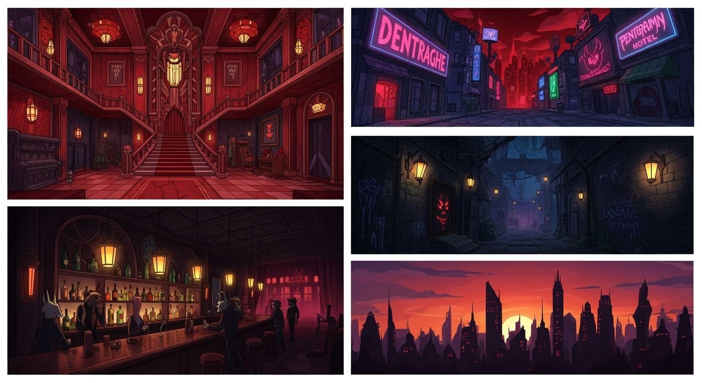 Hazbin hotel backgrounds image 2