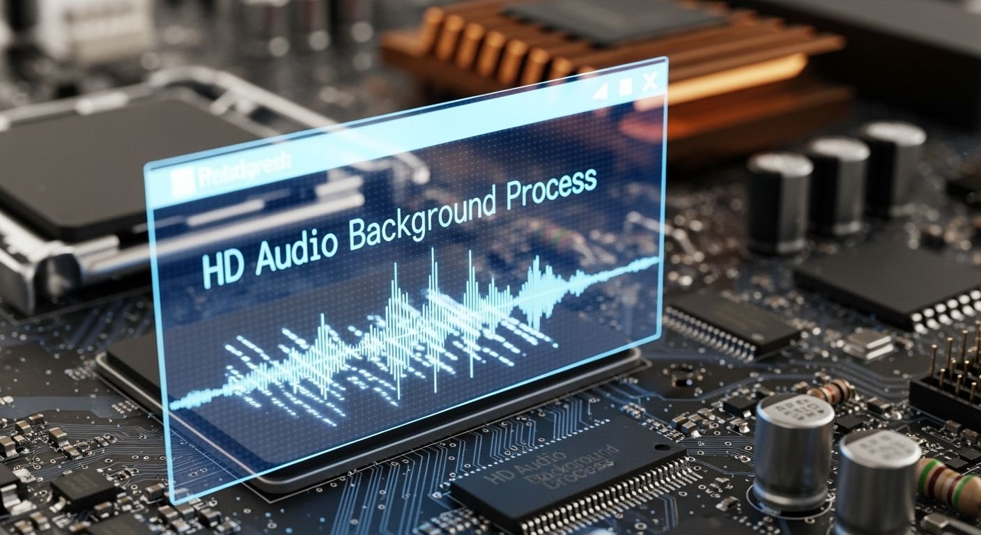 Hd audio background process image