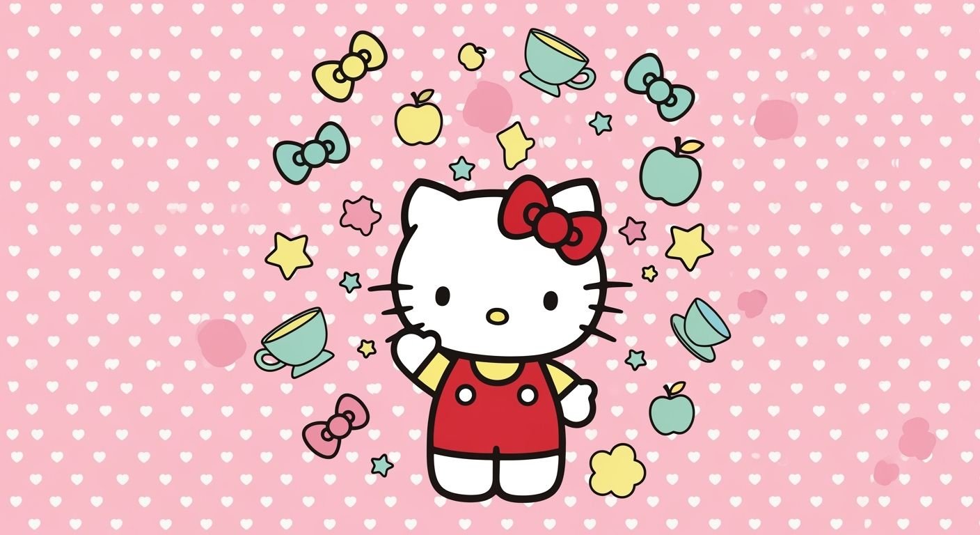 Hello kitty background for iphone image 3
