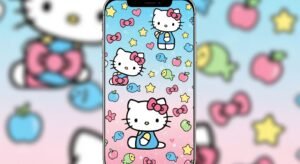Hello kitty background for iphone image 4