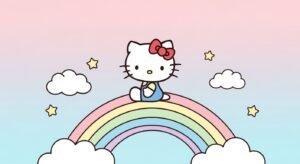 Hello kitty iphone background image 3