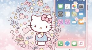 Hello kitty iphone background image 4
