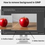 How to remove background in gimp image