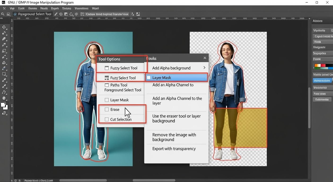 How to remove background in gimp image 4