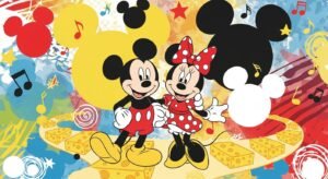 Mickey and minnie mouse background image 3