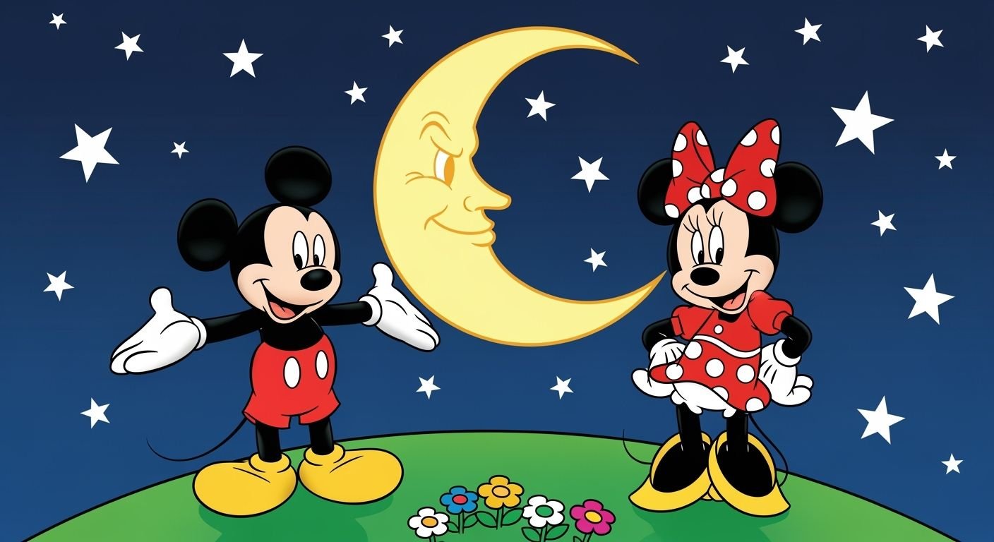 Mickey and minnie mouse background image