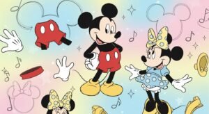 Minnie and mickey mouse background image