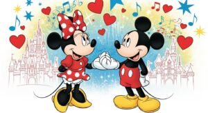 Minnie and mickey mouse background image 4