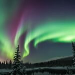 Northern lights background image 2