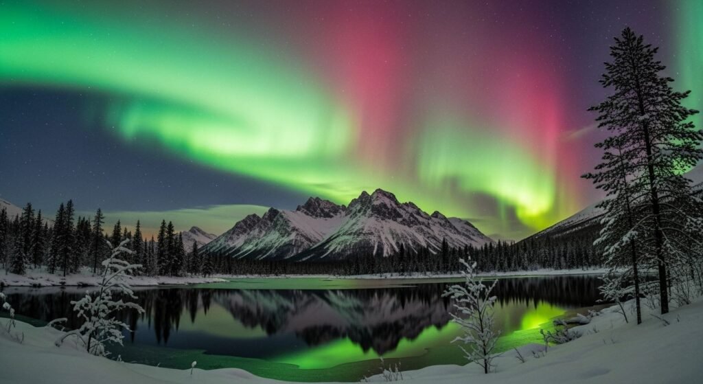 Northern lights background image 3