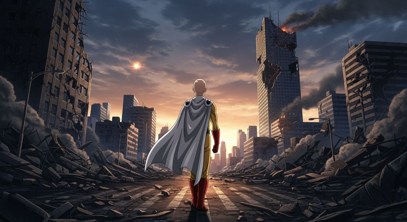 One punch man background image 9