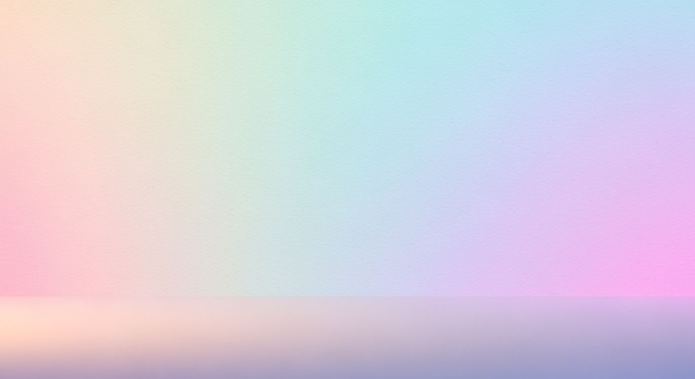 Pastel colored background with a blurry 10