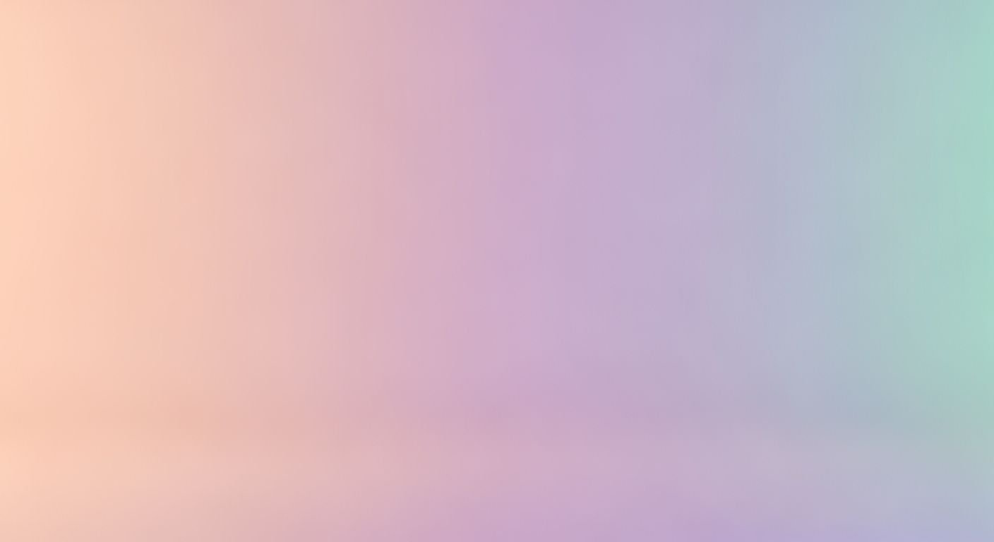 Pastel colored background with a blurry 15