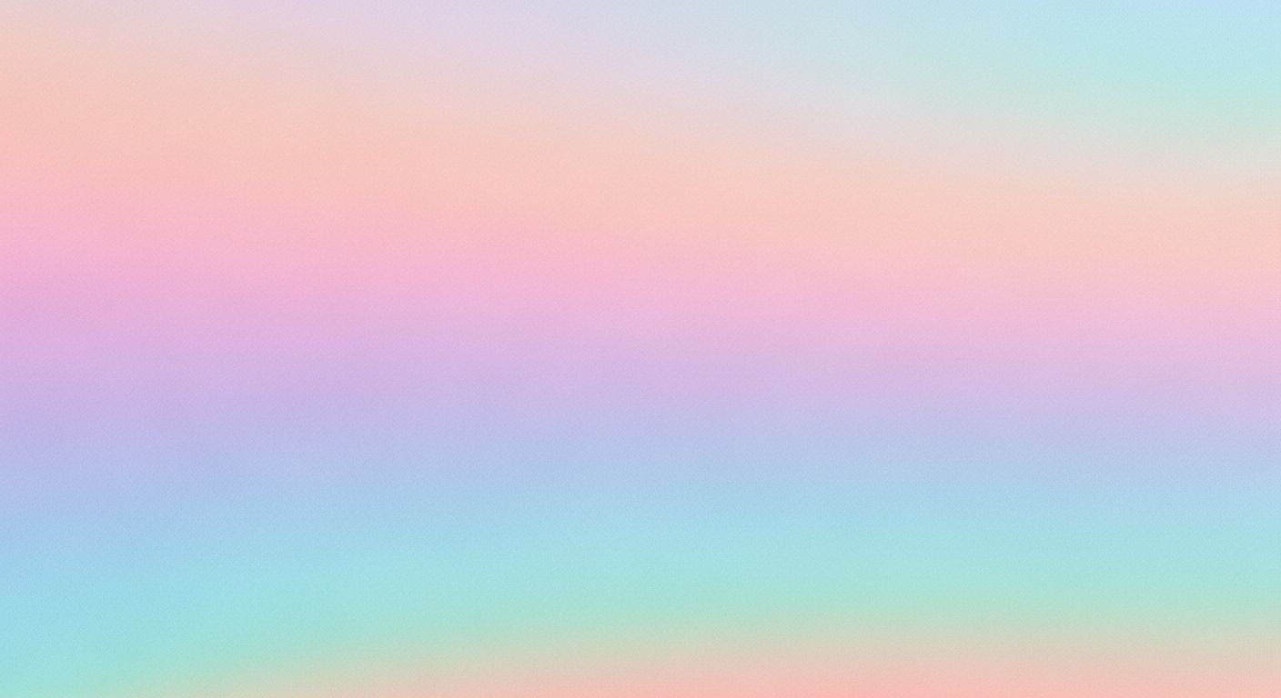Pastel colored background with a blurry 16