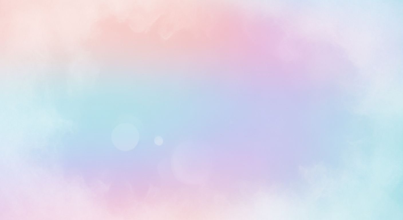 Pastel colored background with a blurry 3