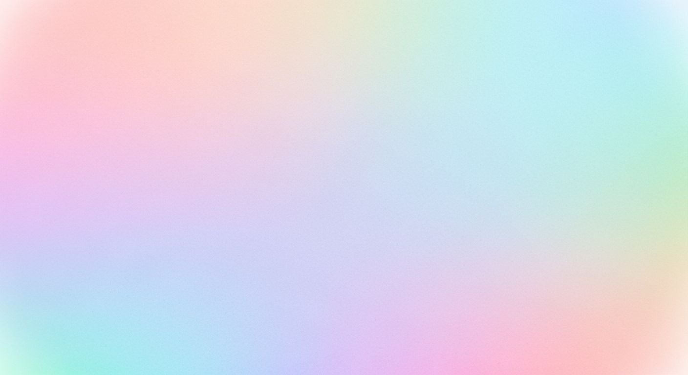 Pastel colored background with a blurry 7